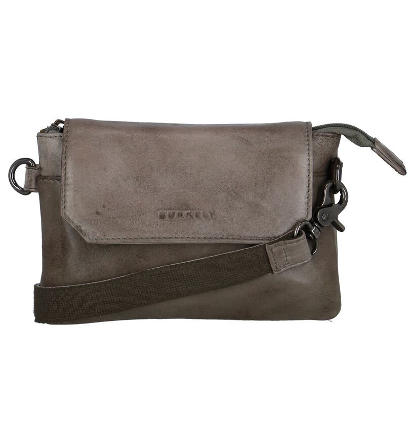 Taupe Crossbody Tas Burkely Noble Nova in leer (262520)