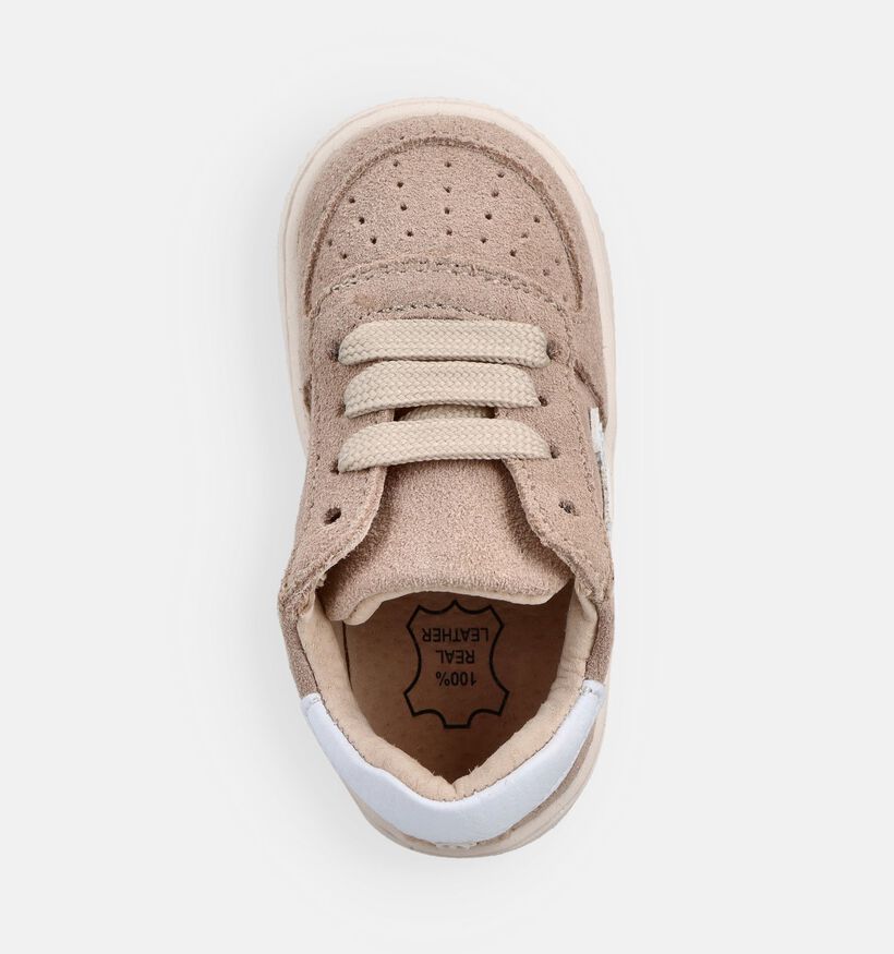 Shoesme Beige Babysneakers voor meisjes, jongens (372142) - geschikt voor steunzolen