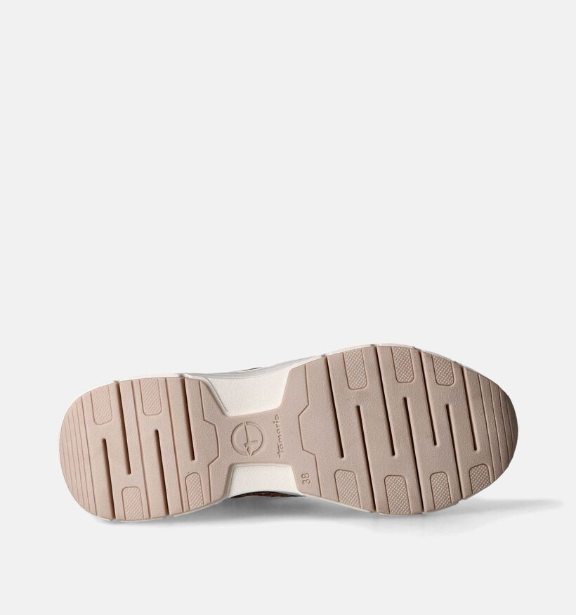 Tamaris Beige Sneakers voor dames (351580) - geschikt voor steunzolen