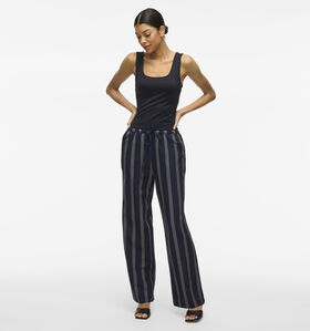 Vila Prisilla Blauwe Wijde broek voor dames (353016)