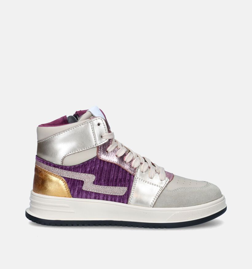 Milo & Mila Beige Hoge sneakers voor meisjes (348108) - geschikt voor steunzolen