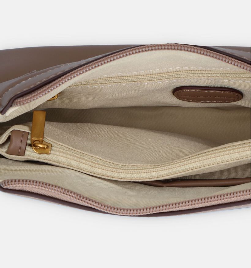 Laurent David Croco Taupe Crossbody Tas voor dames (333643)