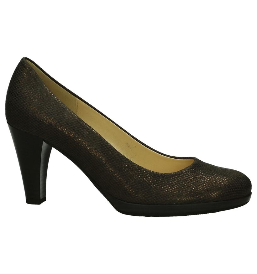 Klassieke Bronzen Gabor Pumps in leer (204885)