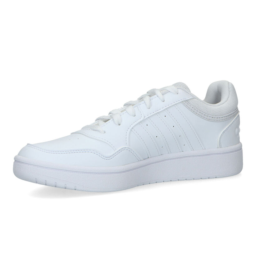 adidas Hoops 3.0 Witte Sneakers in kunstleer (318794)