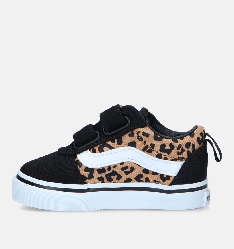 Vans Ward TD Cheetah Zwarte Sneakers voor meisjes, jongens (336889)