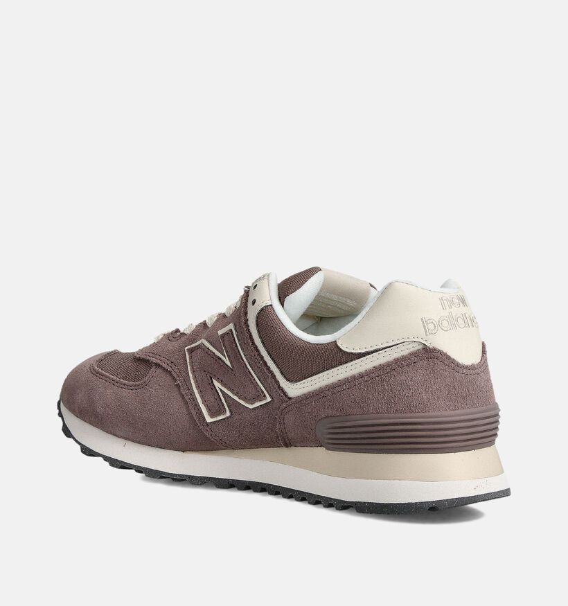 New Balance WL 574 Bruine Sneakers voor dames (358241) - geschikt voor steunzolen