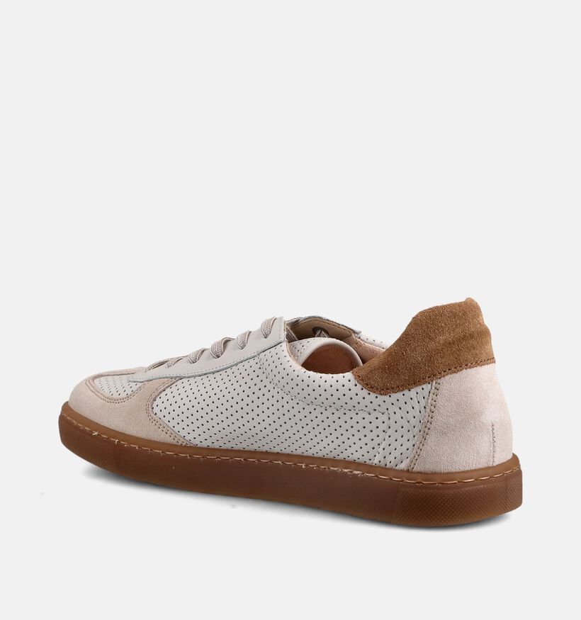 Gabor Ecru/Cognac Sneakers voor dames (371151) - geschikt voor steunzolen