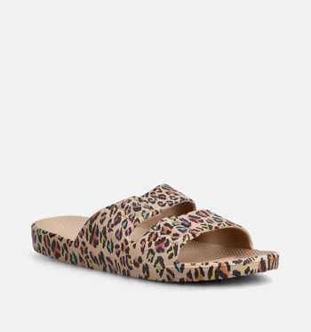 Freedom Moses Nu-pieds Beige/Or/Or rose