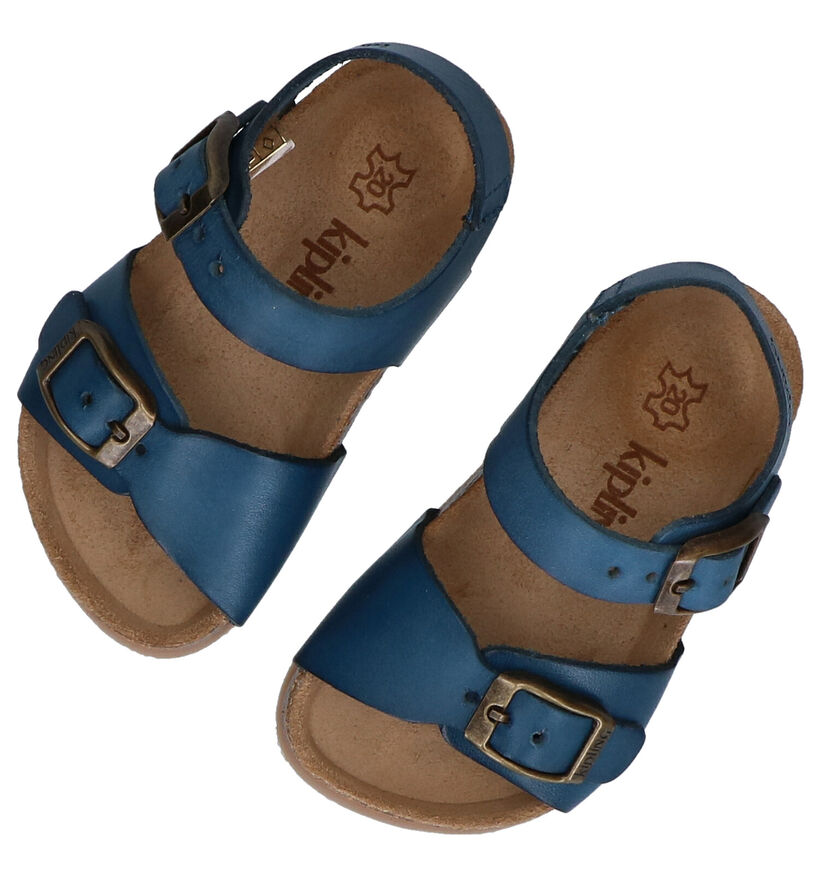 Kipling Easy 4 Blauwe Sandalen in leer (308882)