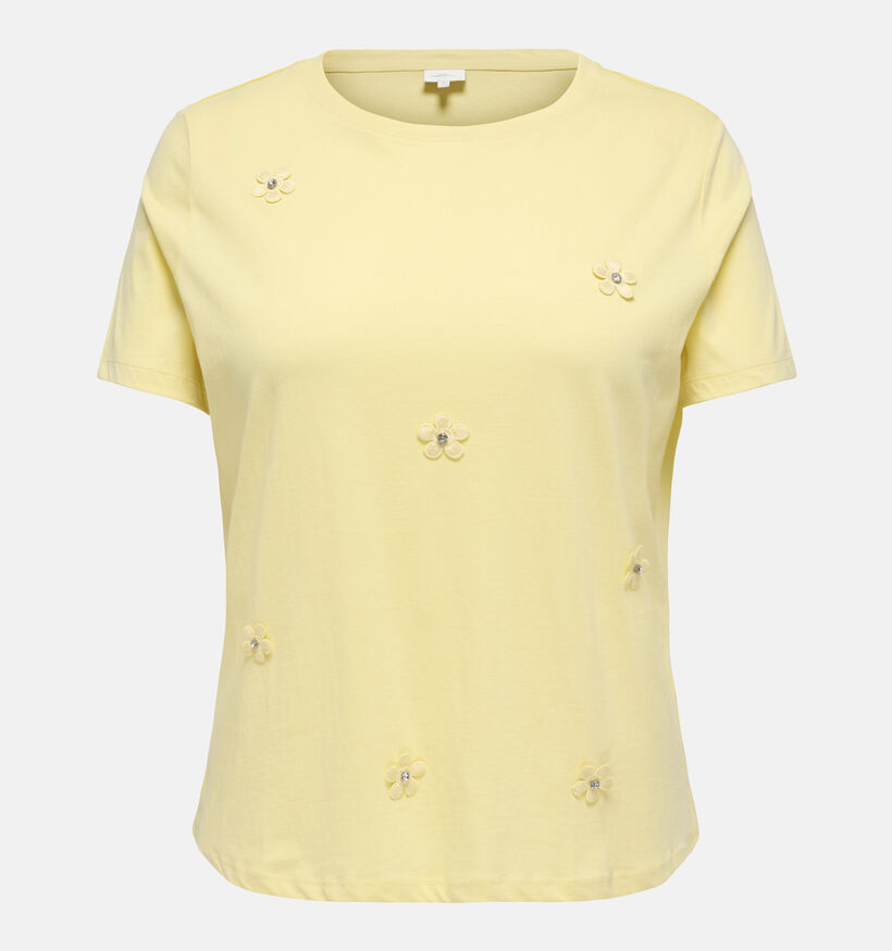 ONLY Carmakoma Zenia Gele T-shirt voor dames (374877)