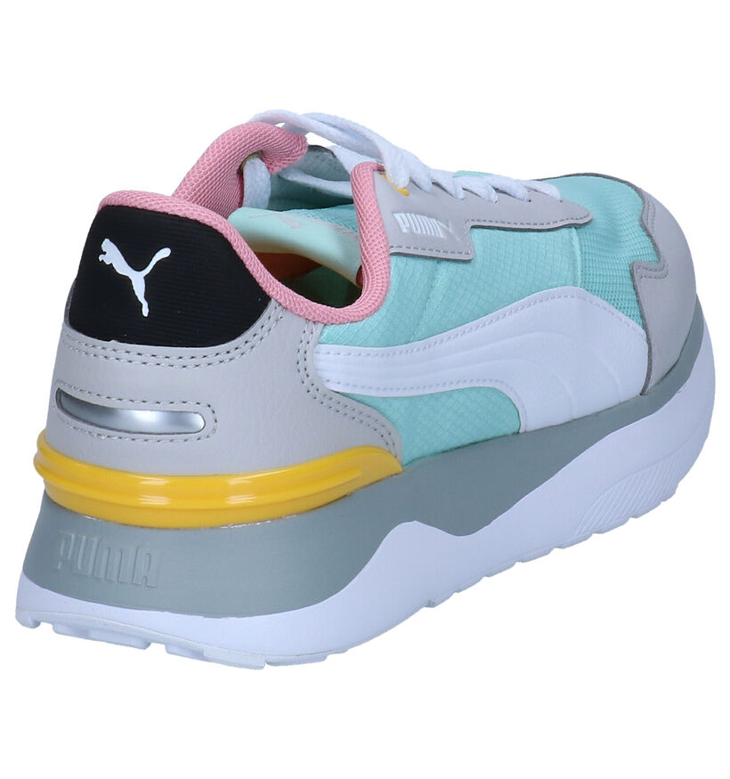 Puma Voyage Baskets en Vert en simili cuir (293454)