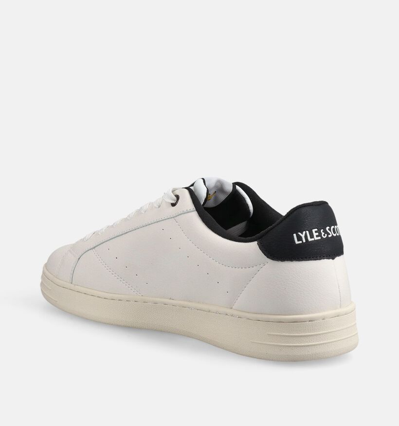 Lyle & Scott Elgin Baskets en Blanc pour hommes (378100) - pour semelles orthop&eacute;diques