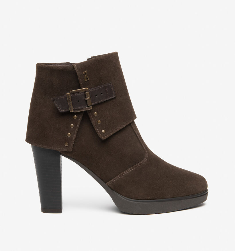NeroGiardini Bottines en Brun fonc&eacute; pour femmes (377856)