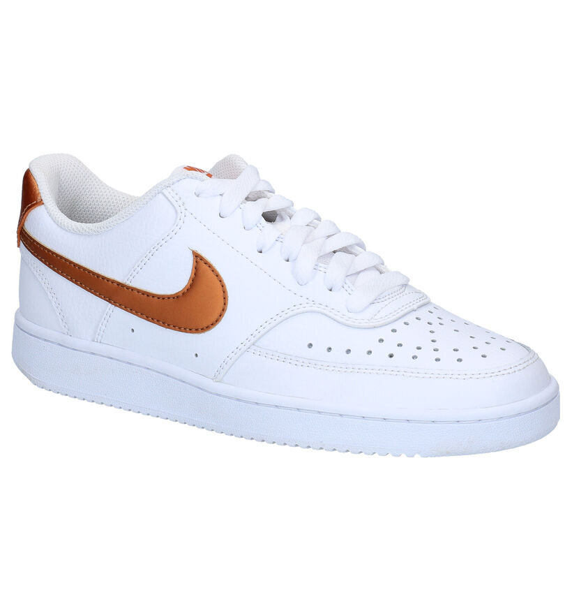 Nike Court Vision Baskets en Blanc pour femmes (316792) - pour semelles orthopédiques