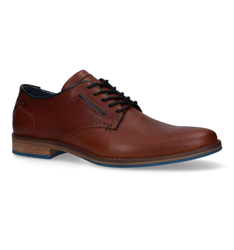 Bullboxer Chaussures classiques en Cognac pour hommes (323410) - pour semelles orthopédiques