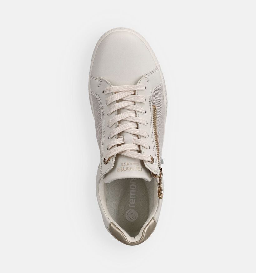 Remonte Goudkleurige Veterschoenen voor dames (367747) - geschikt voor steunzolen