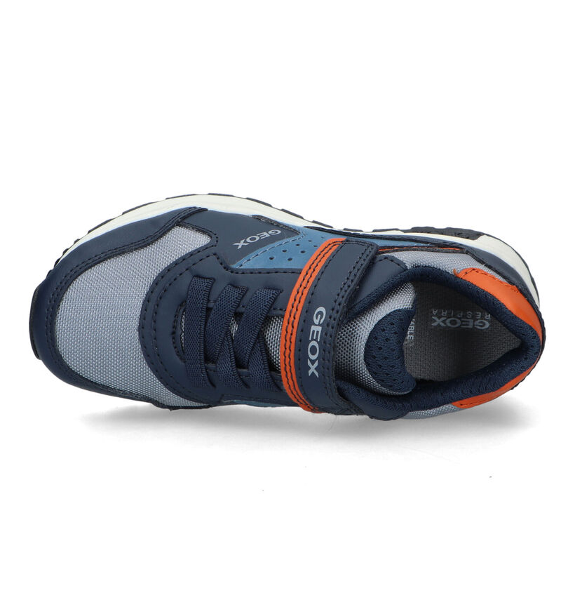 Geox Pavel Blauwe Velcroschoenen voor jongens (326608) - geschikt voor steunzolen