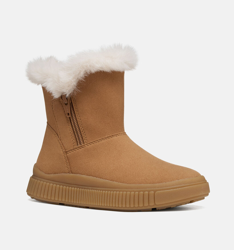 Geox Laquinny Bottes courtes en Marron pour filles (377751) - pour semelles orthop&eacute;diques