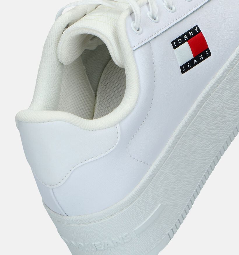 Tommy Hilfiger TJW Flatform Ess Witte Sneakers voor dames (334337) - geschikt voor steunzolen