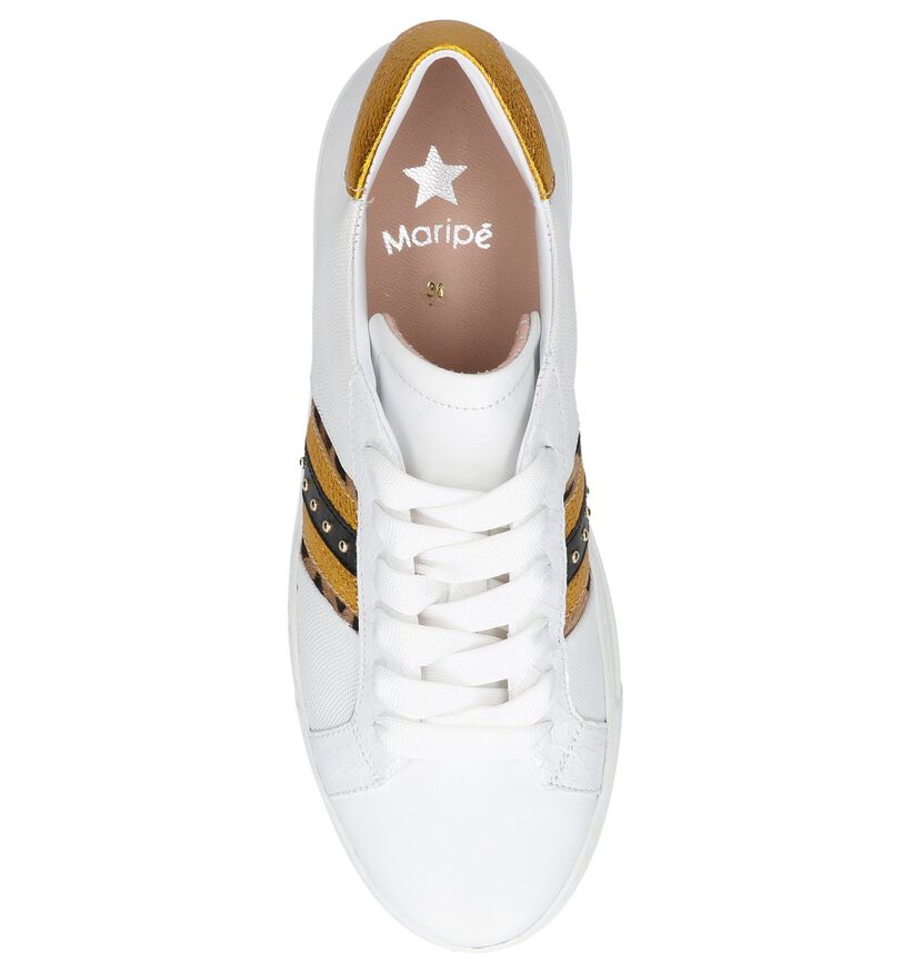 Witte Lage Sneakers Maripé in lak (248832)