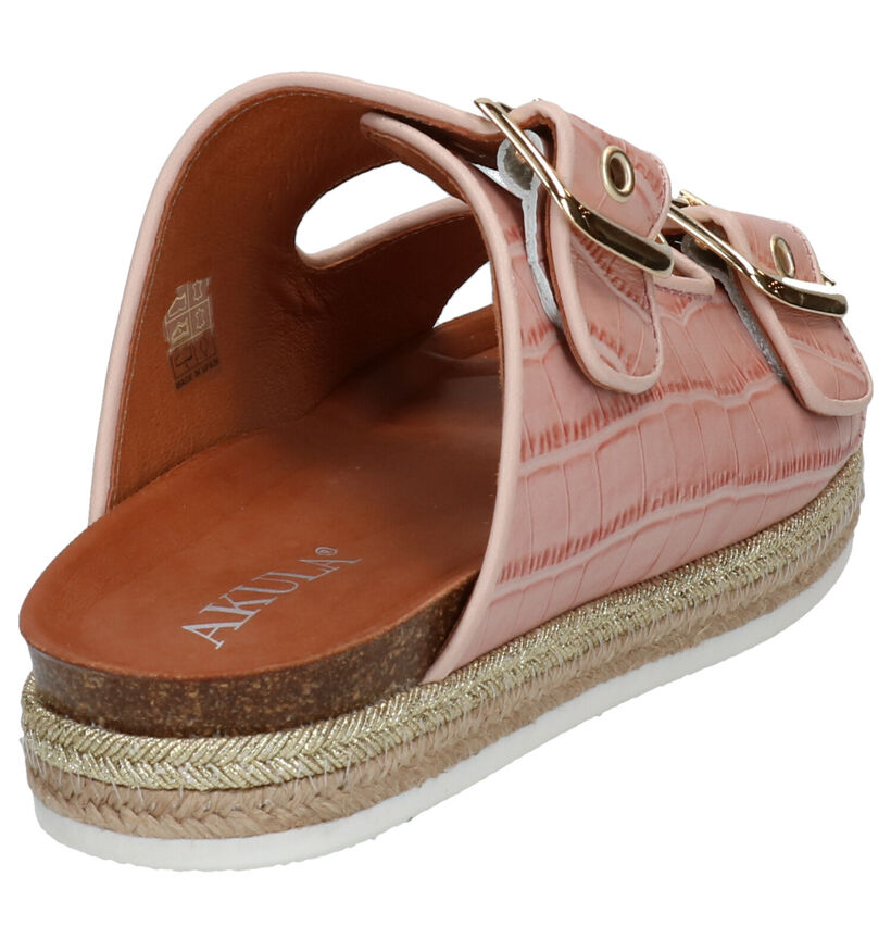 Akula Espadrilles en Cognac en cuir (289461)