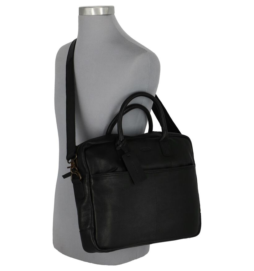 Via Borgo Sacs d'ordinateur portable en Noir en cuir (235336)