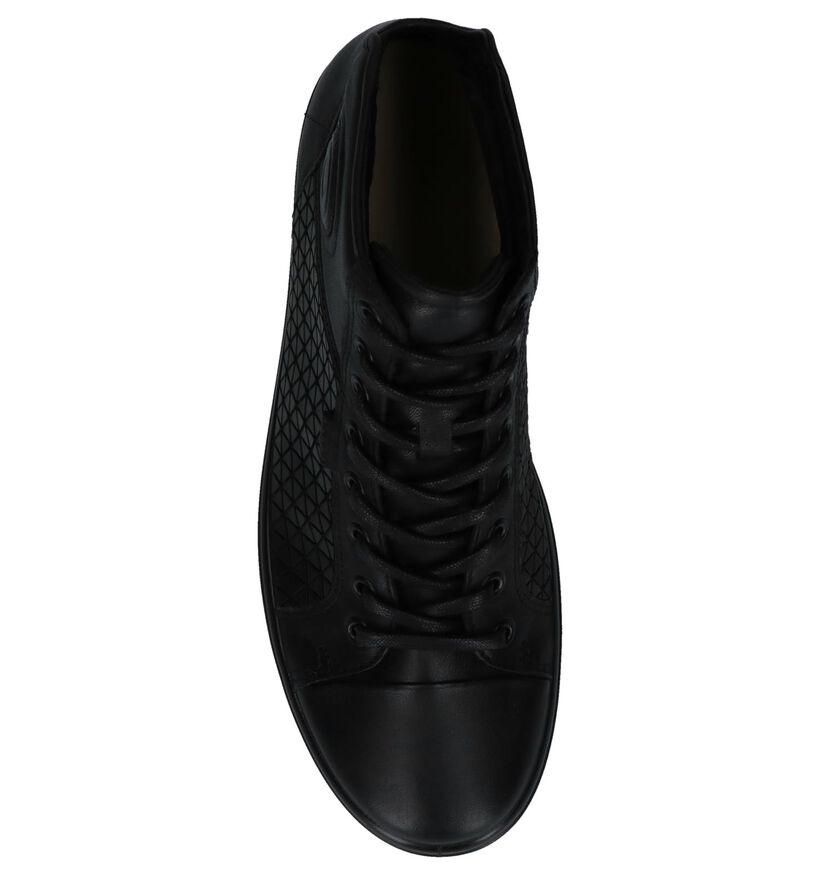 Zwarte Hoog Geklede Sneakers Ecco Soft, , pdp