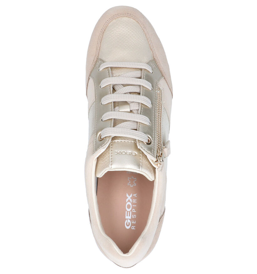 Geox Stardust Beige Veterschoenen in daim (266858)