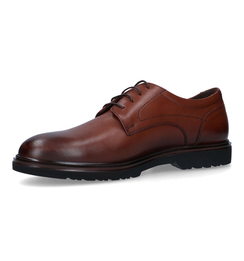 Berkelmans Parana Cognac Geklede Veterschoenen in leer (323075)