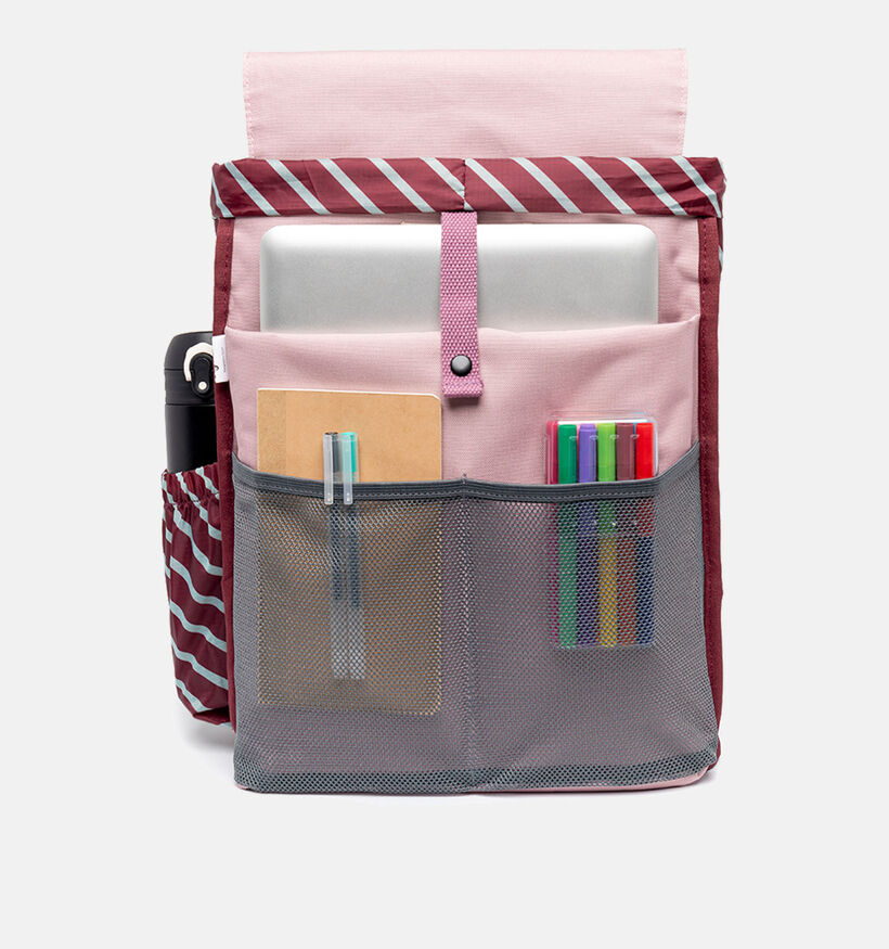 Lefrik Scout Stripes Roze Rugzak met laptopvak voor dames, heren, jongens, meisjes (345886)