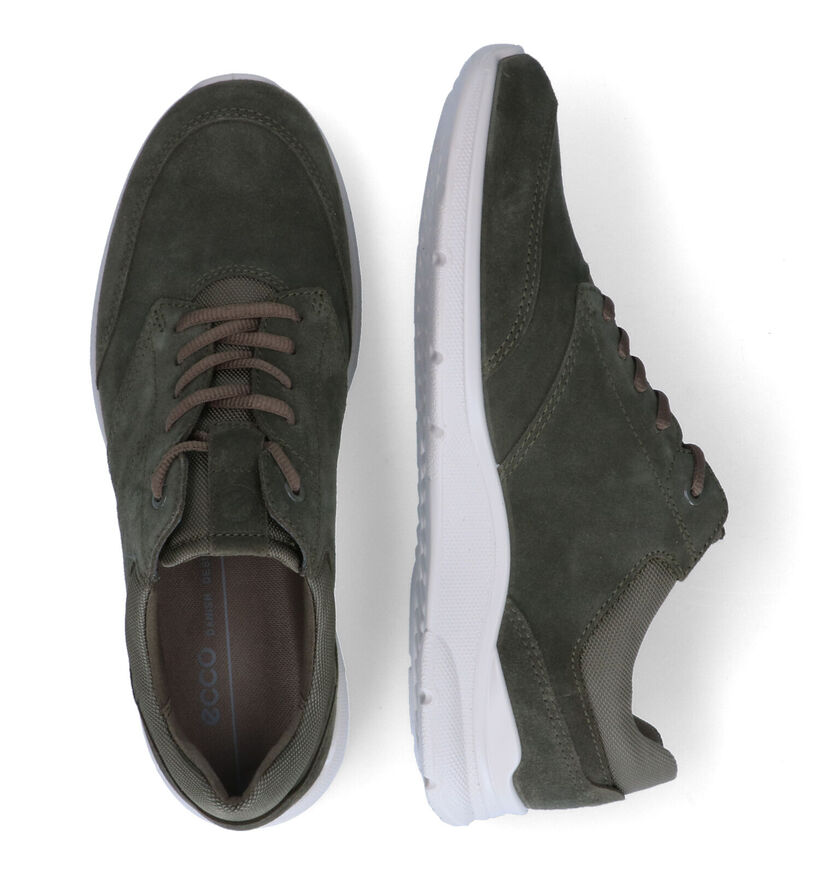 ECCO Irving Kaki Veterschoenen in nubuck (306672)
