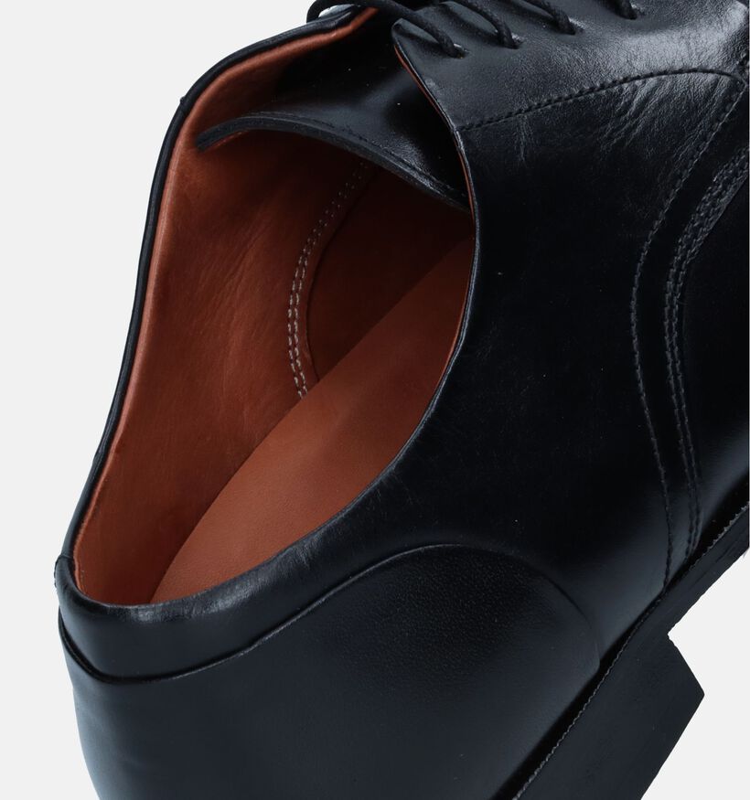 Ambiorix Basco Li Zwarte Geklede Veterschoenen voor heren (327730) - geschikt voor steunzolen