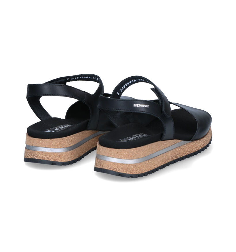 Mephisto Joy Zwarte Sandalen voor dames (307023)