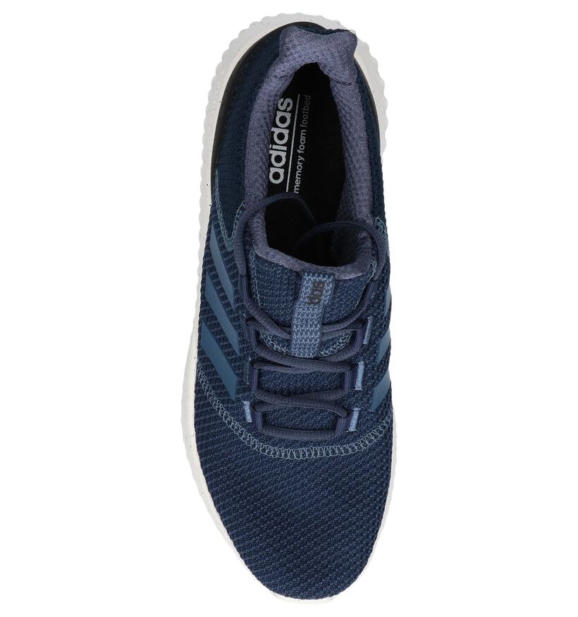 Blauwe Slip-on Sneakers adidas Cloudfoam Ultimate in stof (237217)