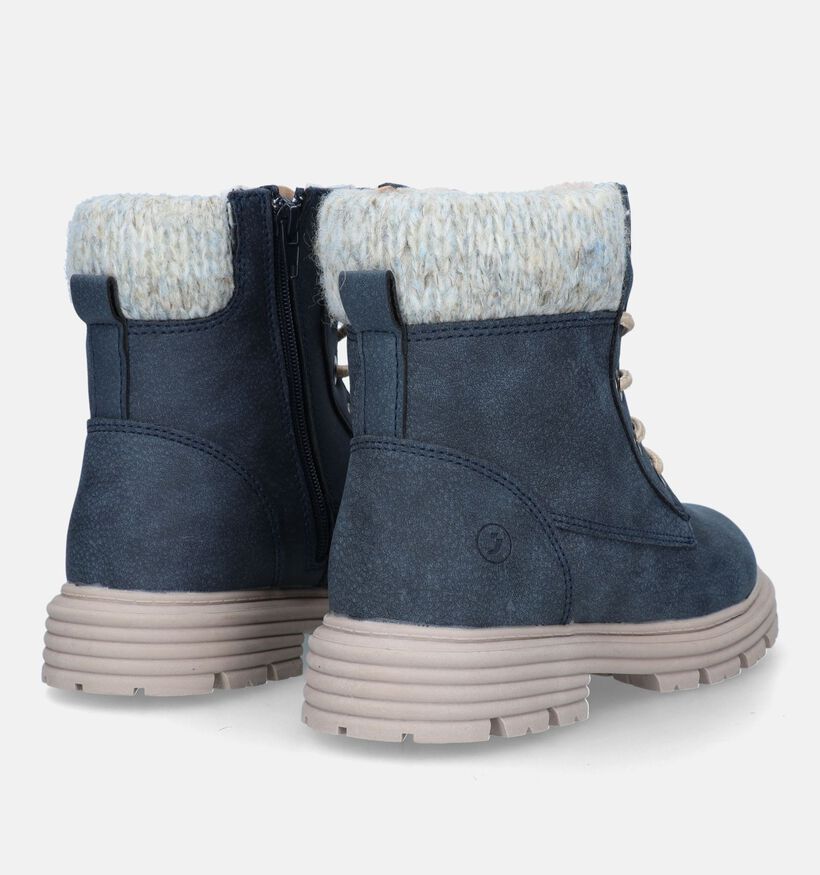 SJ Blauwe Bottines voor meisjes (329511) - geschikt voor steunzolen