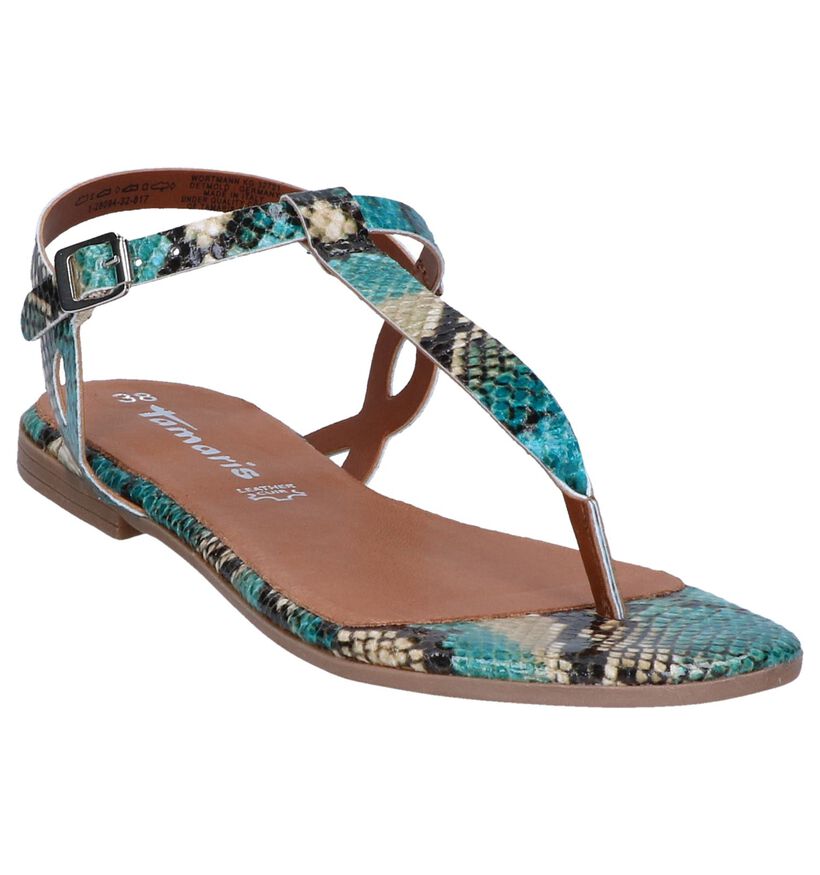 Turquoise Sandalen Tamaris in kunstleer (261866)