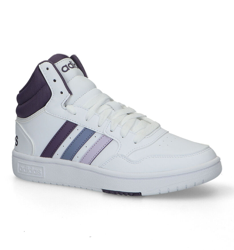 adidas Hoops 3.0 Mid Baskets en Noir pour femmes (316561) - pour semelles orthopédiques