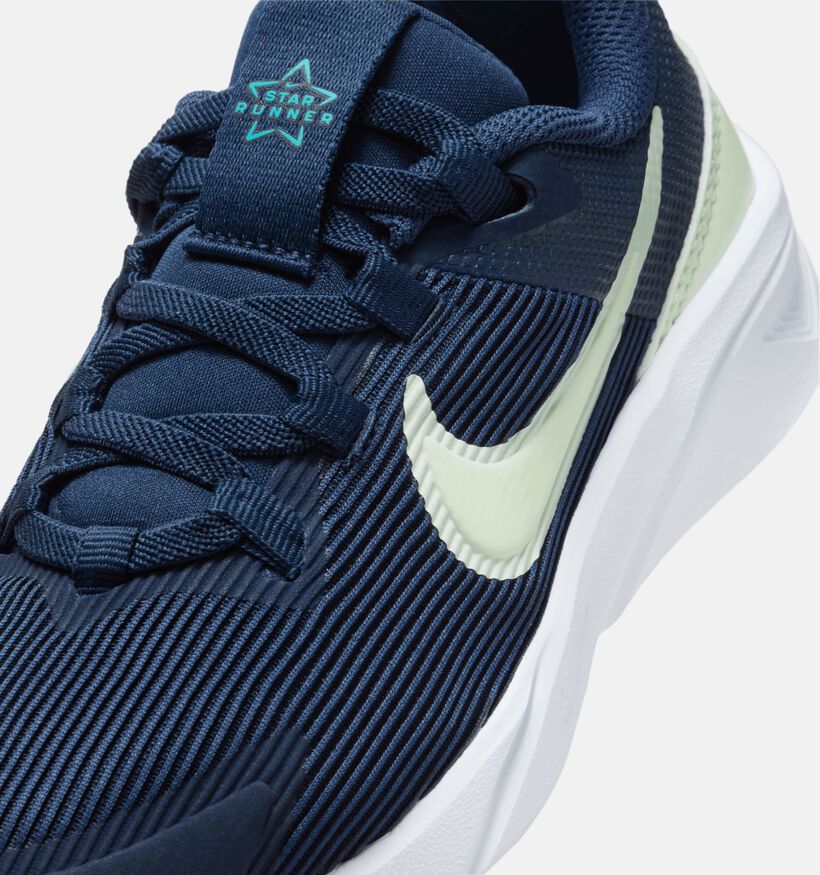 Nike Star Runner 4 Blauwe Sneakers voor jongens, meisjes (356494) - geschikt voor steunzolen