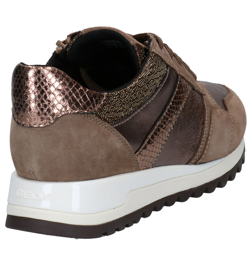 Geox Tabelya Chaussures à Lacets en Noir en cuir (278858)