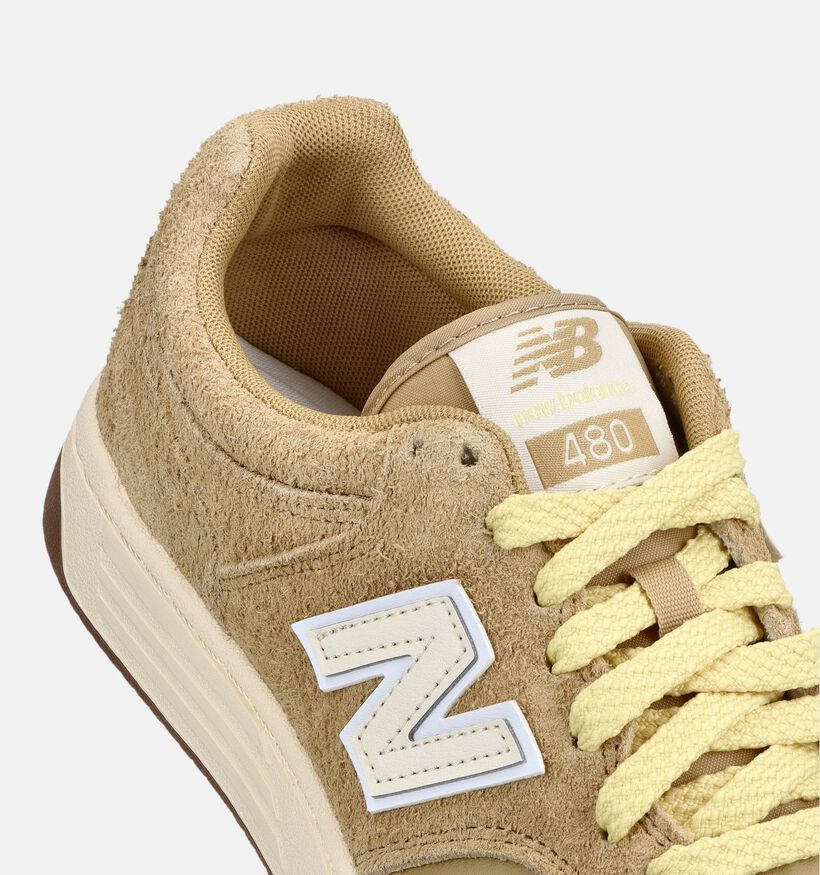 New Balance 480 Donkerbeige Sneakers voor heren (375126) - geschikt voor steunzolen