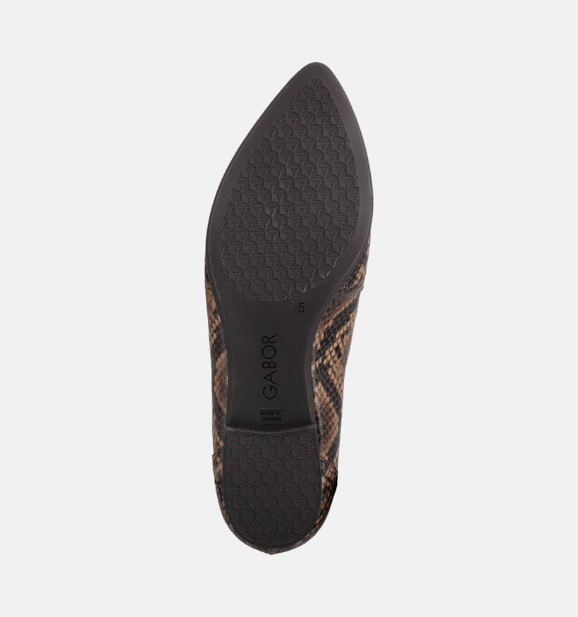 Gabor Comfort Chaussures plates en Marron pour femmes (380038)