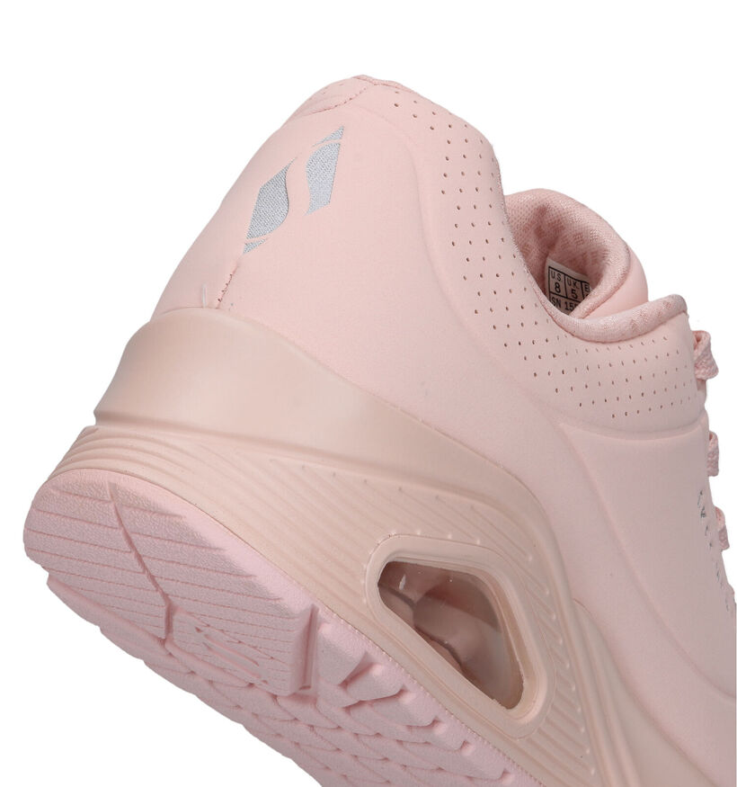 Skechers Uno Frosty Kicks Baskets en Mauve pour femmes (334206) - pour semelles orthopédiques