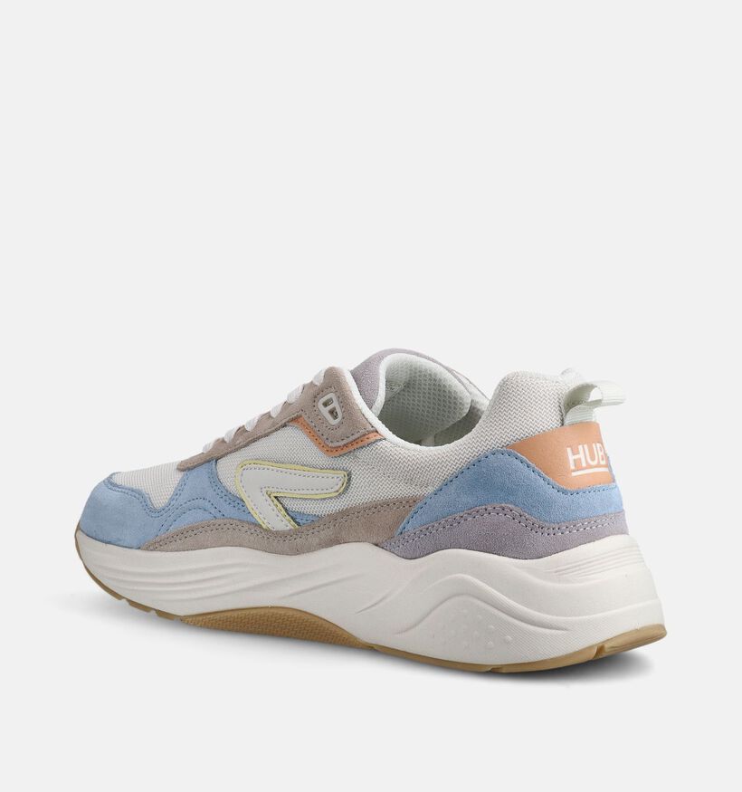 Hub Glide Ecru/Blauwe Sneakers voor dames (369569)