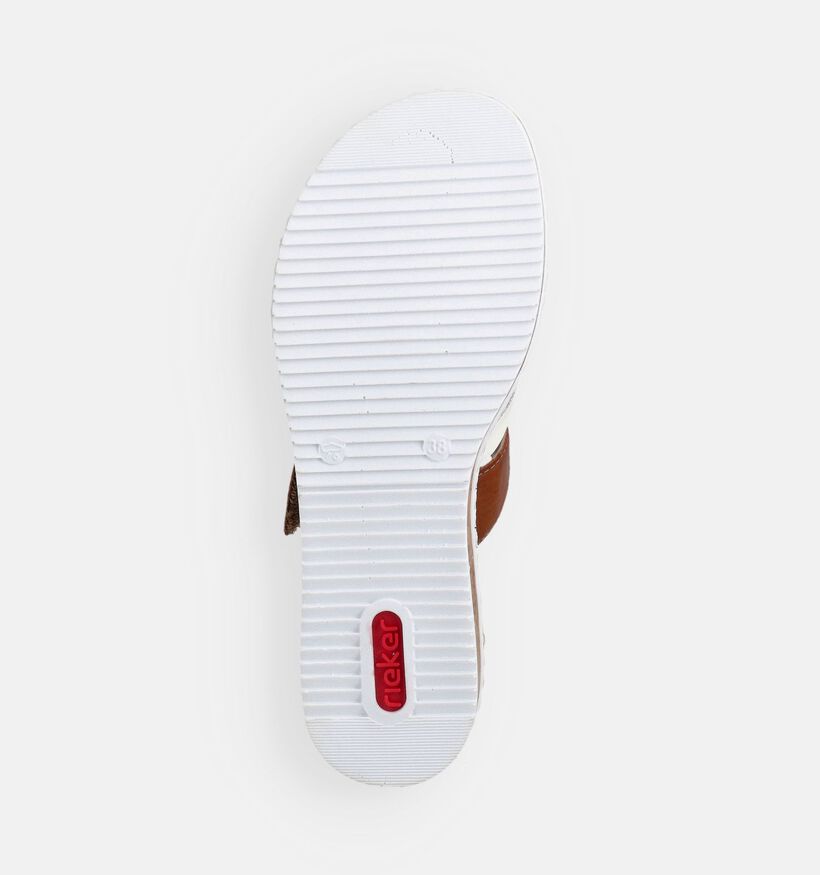 Rieker Kaki Slippers met sleehak voor dames (370392)