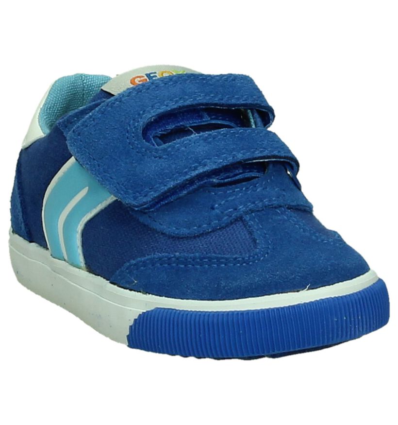 Geox Chaussures basses en Bleu en textile (190637)