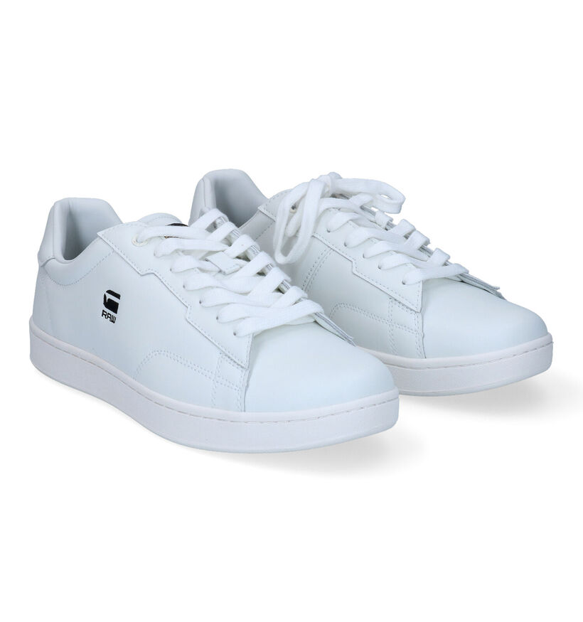 G-Star Cadet Lea Chaussures à lacets en Blanc pour hommes (320073) - pour semelles orthopédiques