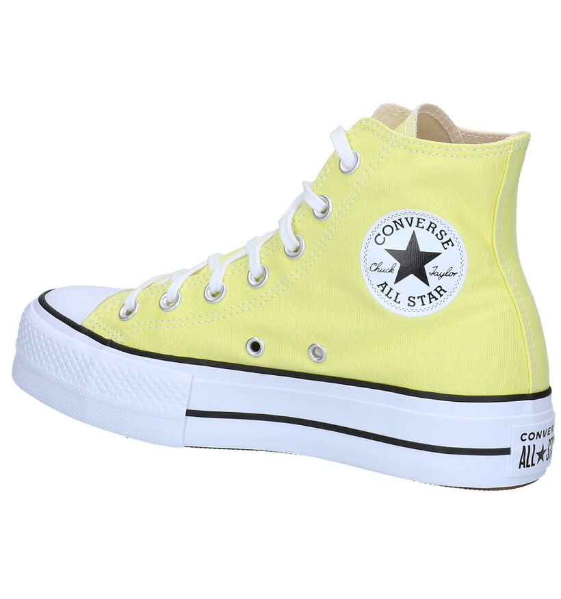 Converse AS Platform Gele Sneakers in stof (287156)