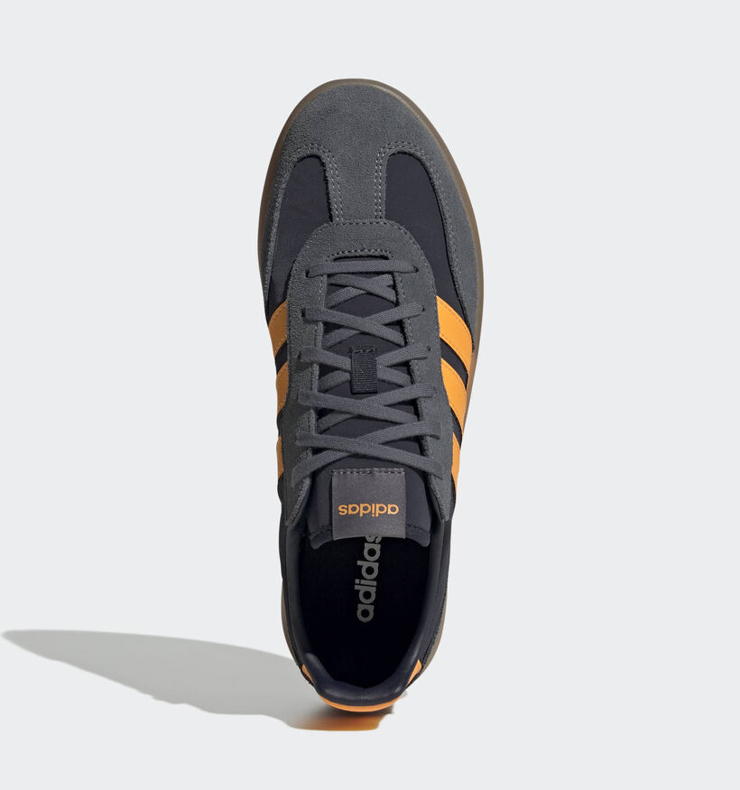 adidas Barreda Decode Baskets basses en Bleu fonc&eacute; pour hommes (372607) - pour semelles orthop&eacute;diques