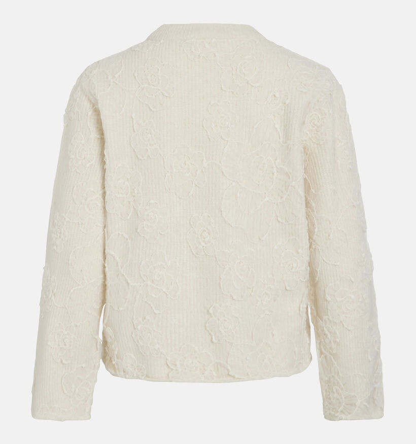 Vila Hayden Embroidery Knit Ecru Trui voor dames (365602)