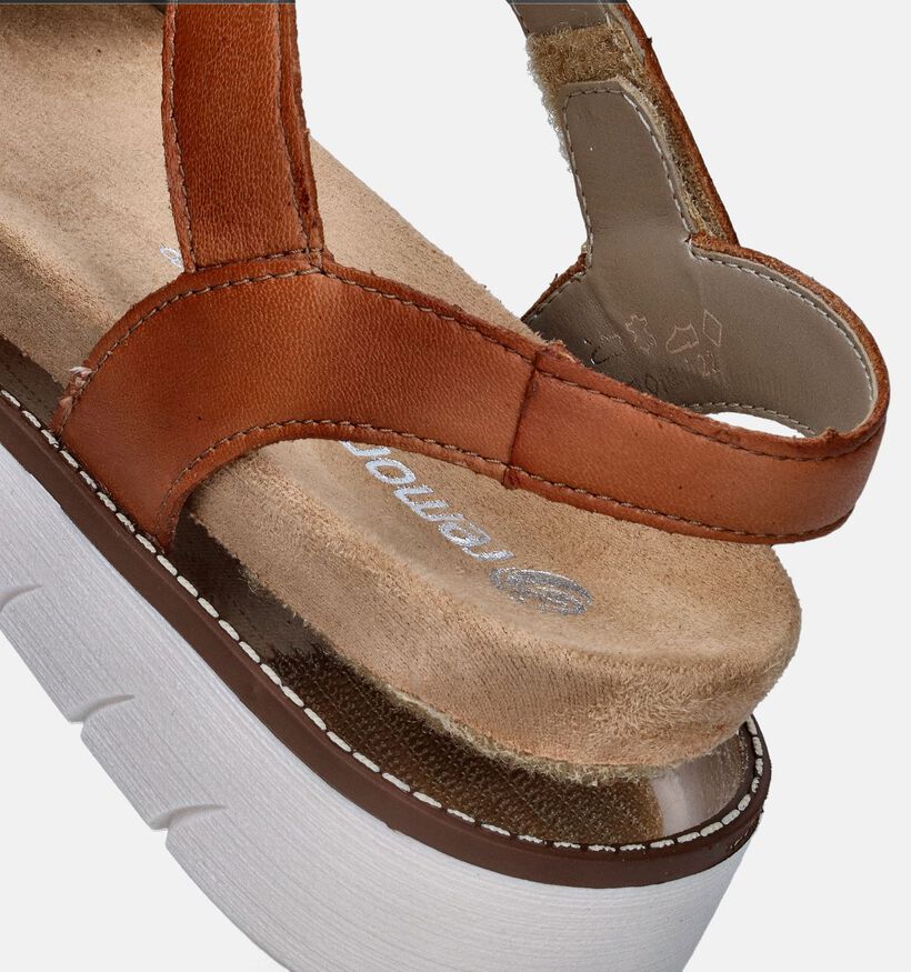 Remonte Sandales compensées en Camel pour femmes (354847)